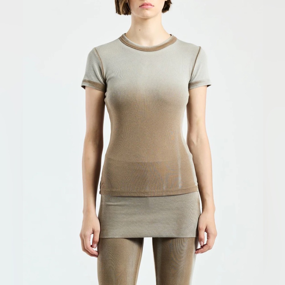 COTTON CITIZEN DIP DYED SUPIMA COTTON NODAL TOP, NWT